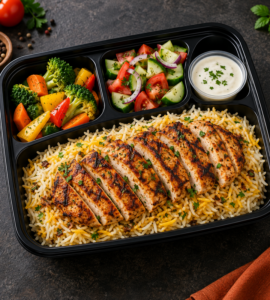 Grilled Chicken Rice Meal
